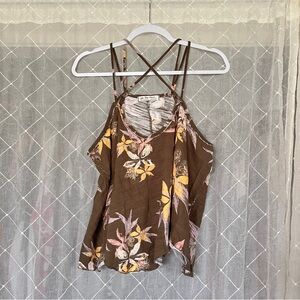 We the free cross front tank top
